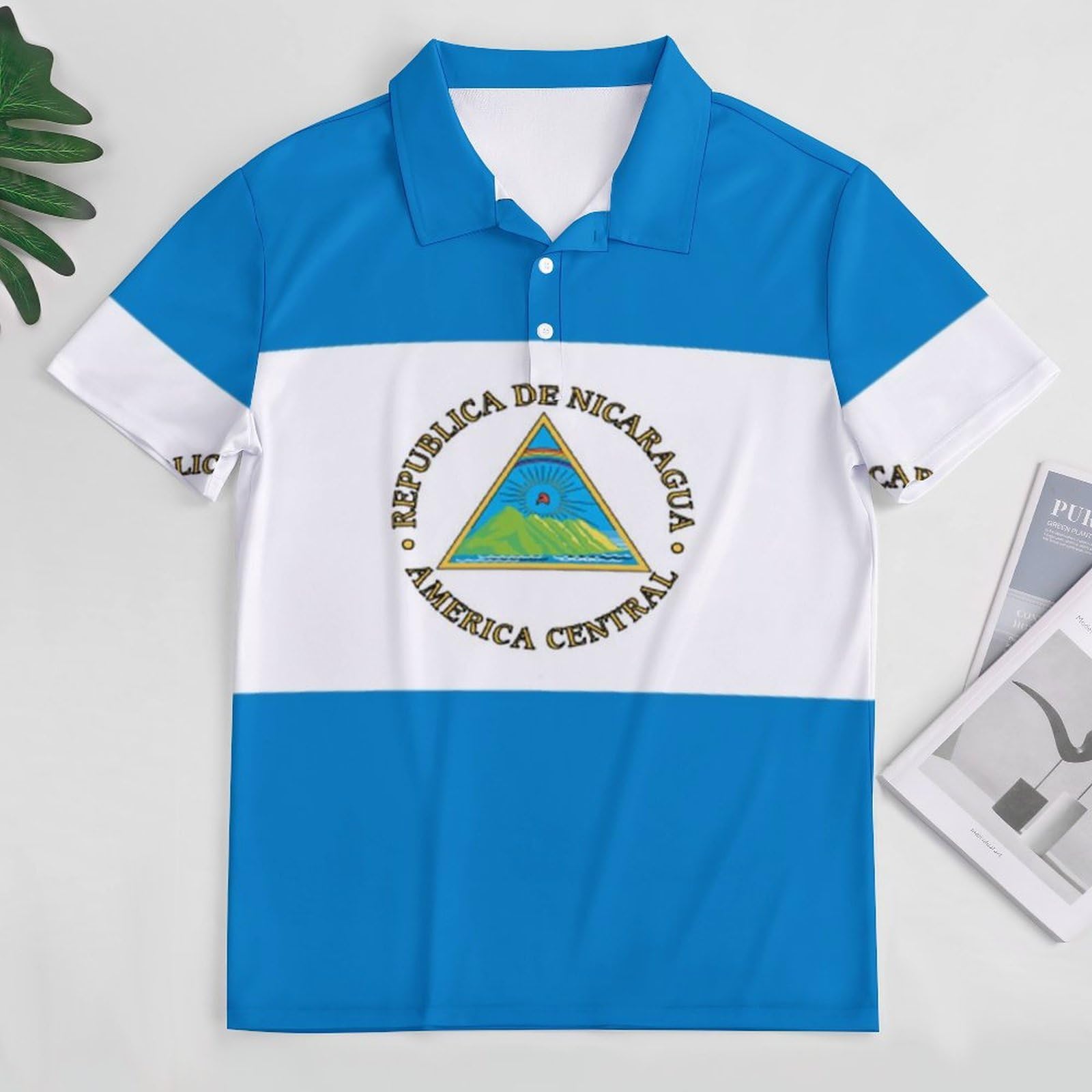Camiseta polo de manga corta para mujer, diseño de bandera de Nicaragua, absorbe la humedad, camiseta de tenis informal