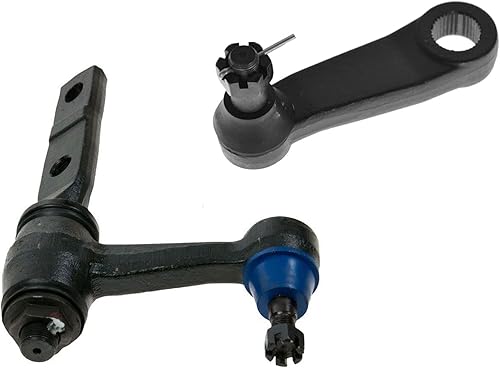 Miniatura 80 de TRQ Kit de dirección del lado del conductor y del pasajero, brazo tensor y soporte de montaje Pitman Arm compatible con Chevrolet GMC 88-92