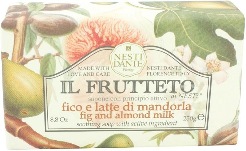 Nesti Dante Sabonete em barra Il Frutteto com figo e leite de amêndoas, 250 g