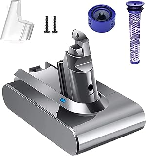 Upgraded 4600mAh V6 Replacement Battery for Dyson V6 DC58 DC62 DC59 DC61 Animal Absolute Motorhead DC72 DC74 SV03 SV04 SV05 SV06 SV07 SV09 Vacuum Cleaner【with Accessoires】