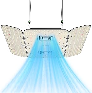 VIVOSUN AeroLight Wing AW400SE, LED Grow Light 400W with Integrated Circulation Fan, App Compatible, Used with Growhub Controller E42A/E25 to Achieve More Functions for 4x4/5x5 Grow Tent