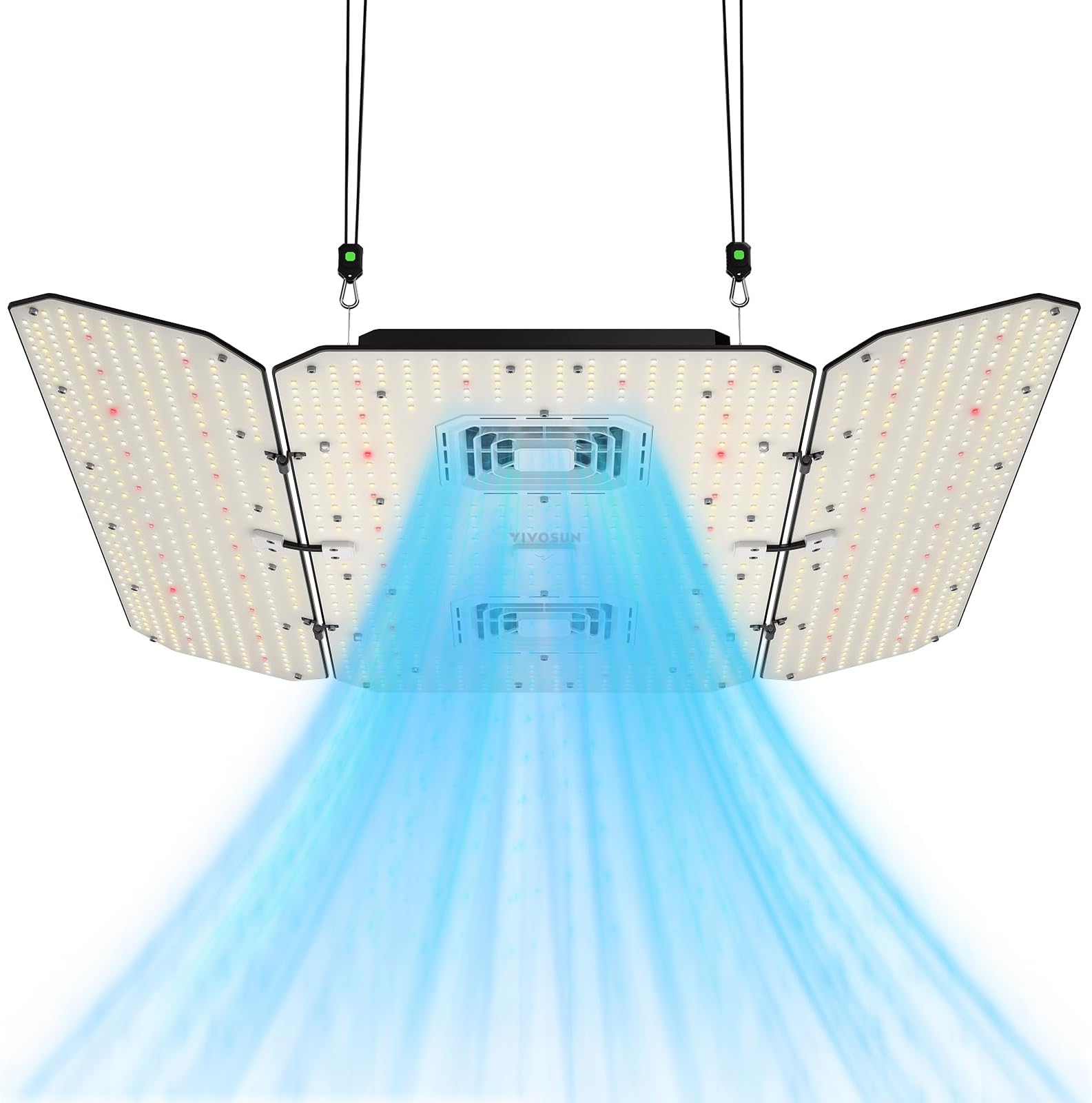 VIVOSUN AeroLight Wing AW400SE 400W LED Grow Light with Built-In Circulation Fan, App Compatible, Used with E42A/E25 Grow Controller to Get More
