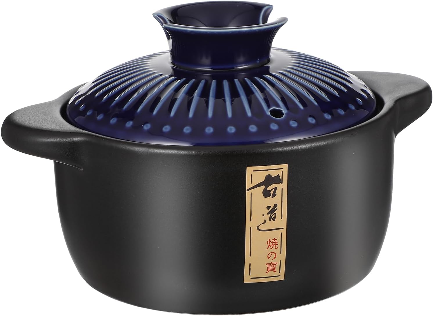 1.7 Quart Ceramic Casserole,with Lid Ceramic Pot,Heat-Resistant Round Stew Soup Pot for cook bibimbap, soup, rice, stew, casserole