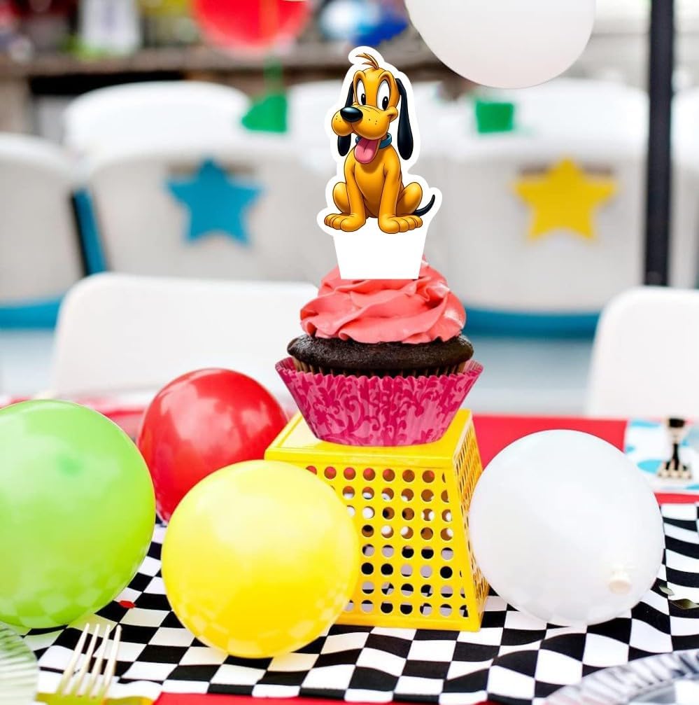 30pcs Cake Decorations with 30pcs Cupcake Toppers Party Supplies for Birthday Decorations