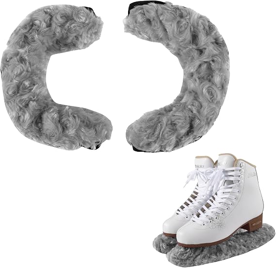 TUYUU Ice Skate Guards Fuzzy Blade Covers Hockey Figure Skates Soakers