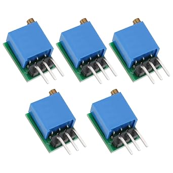 5pcs 0.8Hz-60Hz Adjustable Signal Generator Square Wave Signal Generator NE555 Module Frequency Adjustable Signal Generator, DC 5-15V