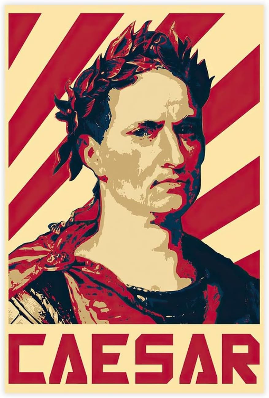 CHENGUAN Julius Caesar Propaganda Classic Retro Poster Canvas Poster Wall Art Decor Print Picture Paintings Living Room Coffee Shop Club Dormitory Restaurant Art Aesthetics Unframe:12×18inch(30×45cm)