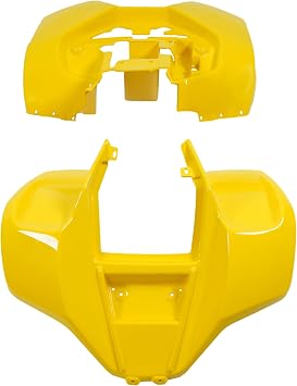 Fender Body kit Fairing Front & Rear Compatible with Suzuki LT80 Kawasaki KFX80 Kazuma Panda Dingo Lacoste Models Plastic Yellow