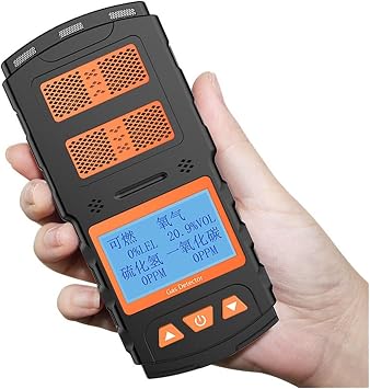 Gas Detector 4 in 1 Multifunctional EX O2 H2S CO Gas Detector Portable Professional Industry Flammable Gas Meter Carbon Monoxide Sensor