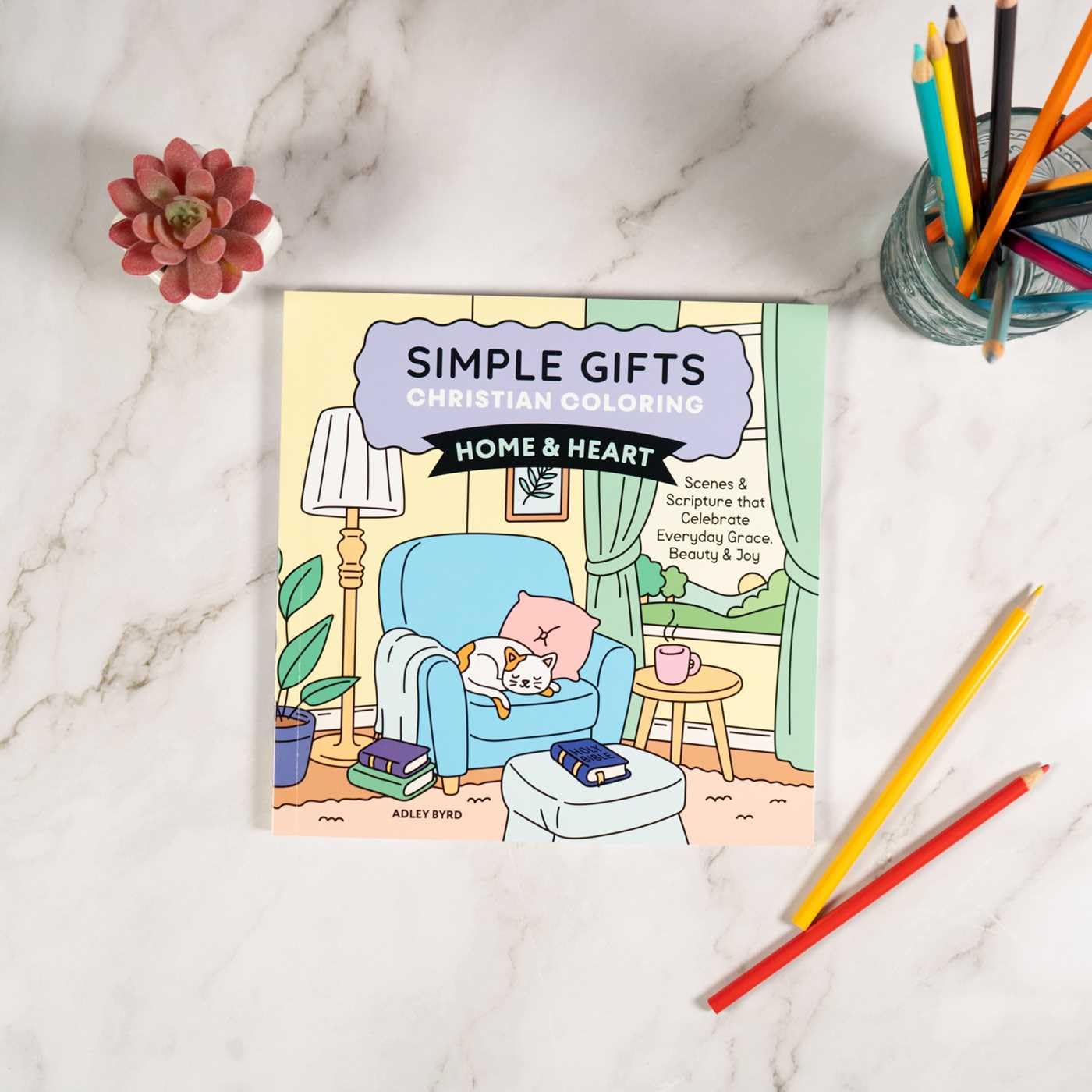 Simple Gifts Christian Coloring: Home & Heart: Scenes & Scripture that Celebrate Everyday Grace, Beauty & Joy (Volume 1) image 5