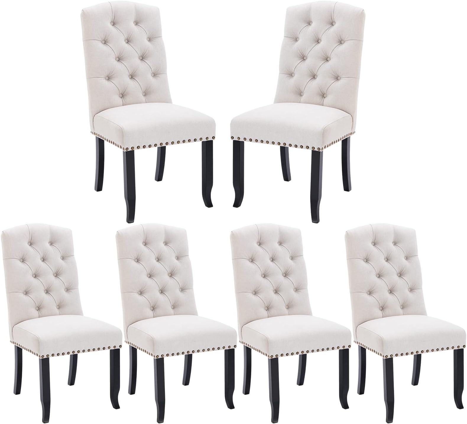 Amazon.com - DM Furniture Mid Century Modern Dining Room Chairs Set of ...