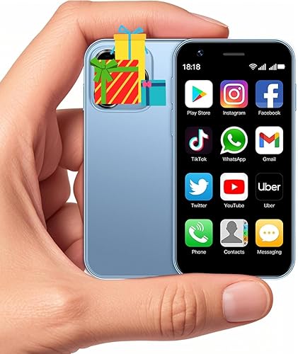 Vista 10 de Mini Smartphone XS15, 3G 3.0 pulgadas HD 2GB+16GB Android 8.1 1000mAh Dual Sim Quad Core Mini teléfono Regalo para niños Teléfono pequeño Teléfono