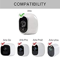 Vista 2 de Adaptador de corriente compatible con Arlo (reemplazo CR123A), con cable de 25 pies/24.6 ft resistente a la intemperie para exteriores alimenta