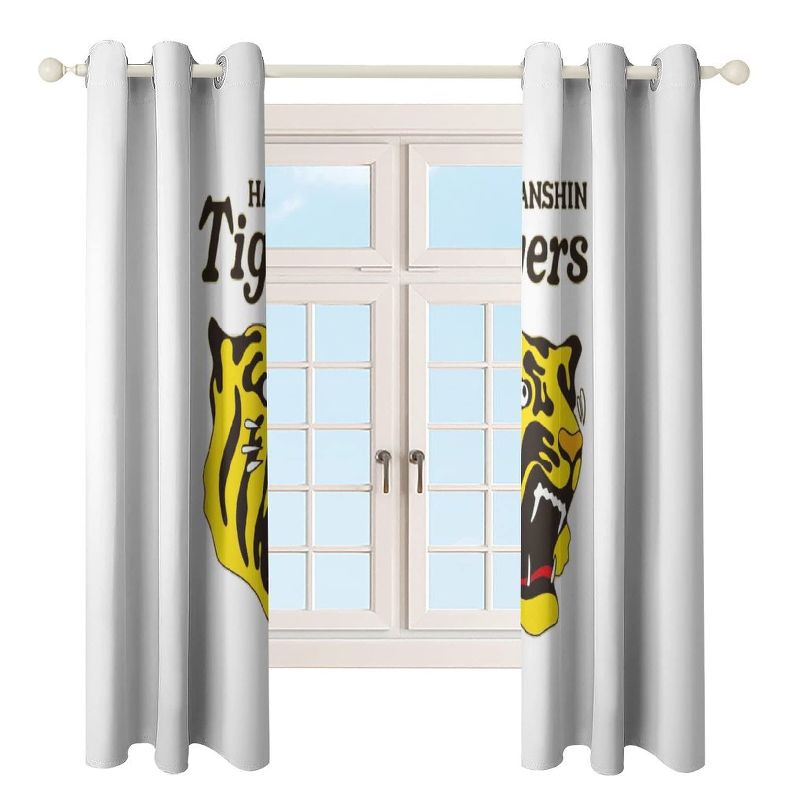 Amazon｜阪神タイガース カーテン 1級 遮光 ドレープカーテン かーてん