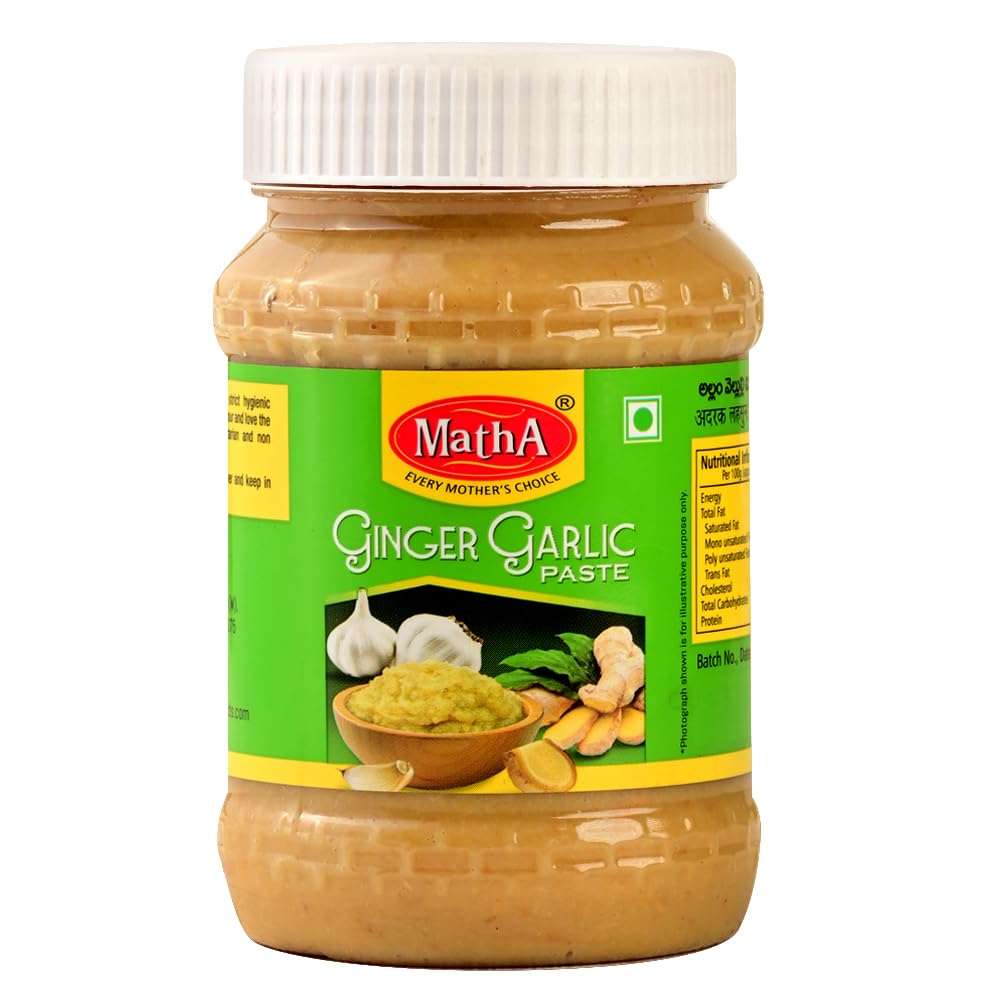 MathA Ginger Garlic Paste, 200g | Adrak Lahsun Paste for Cooking | Fresh & Pure | Homemade Taste & Quality | Thick & Coarse Texture | Perfect for Daily Use (B0D7W171XT) Amazon Price History, Amazon Price Tracker