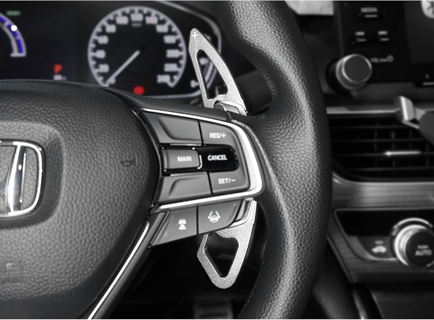 Ramecar Aluminum Alloy Paddle Shift Steering Wheel Shifter Extension for Honda Accord Odyssey Spirior Civic CR-V UR-V Hybird Inspex Insight Crown Road, for Acura CDX RDX ILX MDX TXL TLX-L (Silver)