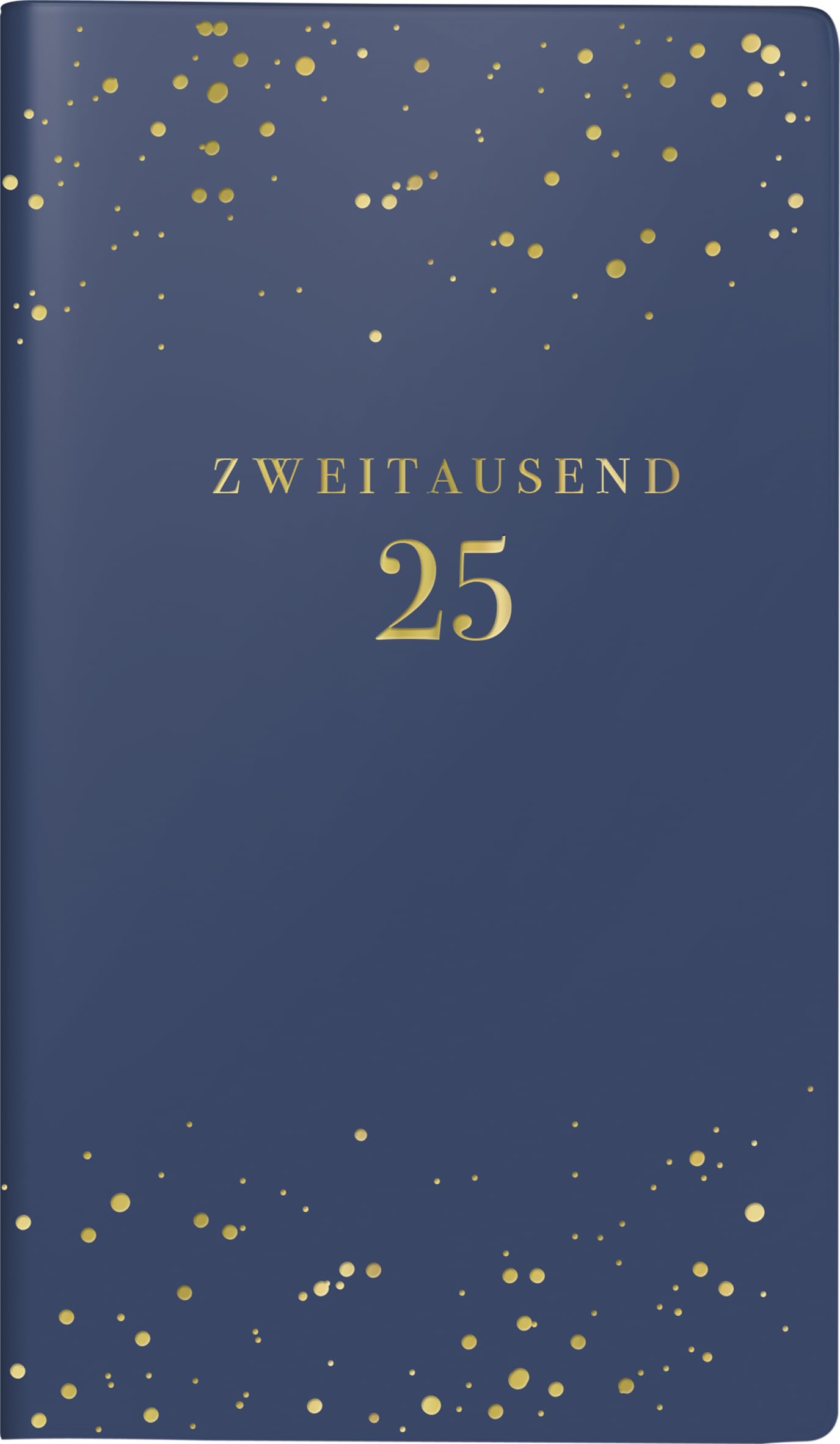 rido/idé Pocket Calendar Model Pocket Planner Int. (2025) "Starry Night", 2 Pages = 1 Week, A6, 144 Pages, Faux Leather Cover