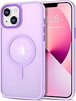 Vista 360 de Anuck - Funda magnética para iPhone 11 compatible con MagSafe, carcasa trasera mate translúcida dura, borde de TPU, delgada, resistente a impactos