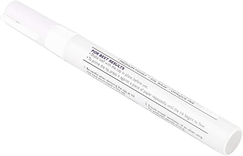 Gorgeri - Rotulador de pintura para neumáticos de coche, resistente al agua, permanente, perfecto para decoración de neumáticos (blanco)