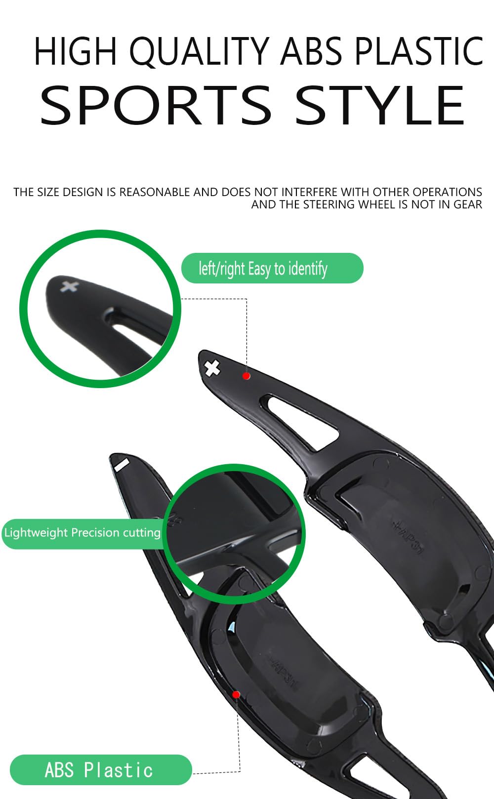 ontto ABS Przedłużenie dźwigni zmiany biegów kierownicy samochodu pasuje do Mazda 3 Axela CX-30 CX50 CX-60 CX-90 MX-30 2020-2024 Paddleshift Cover Extension Attachments Carbon Fiber Black