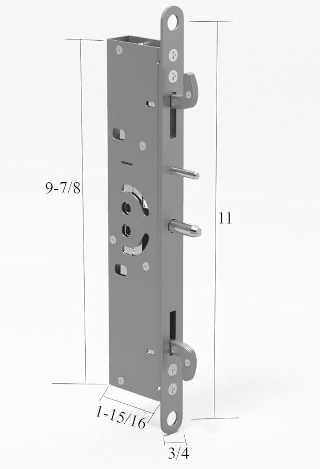 Windoor Sliding Door Dual Point Mortise Lock 11" with Square Drive | Replacement 2 Point Mortise Lock for Patio Sliding Door (DL-800)