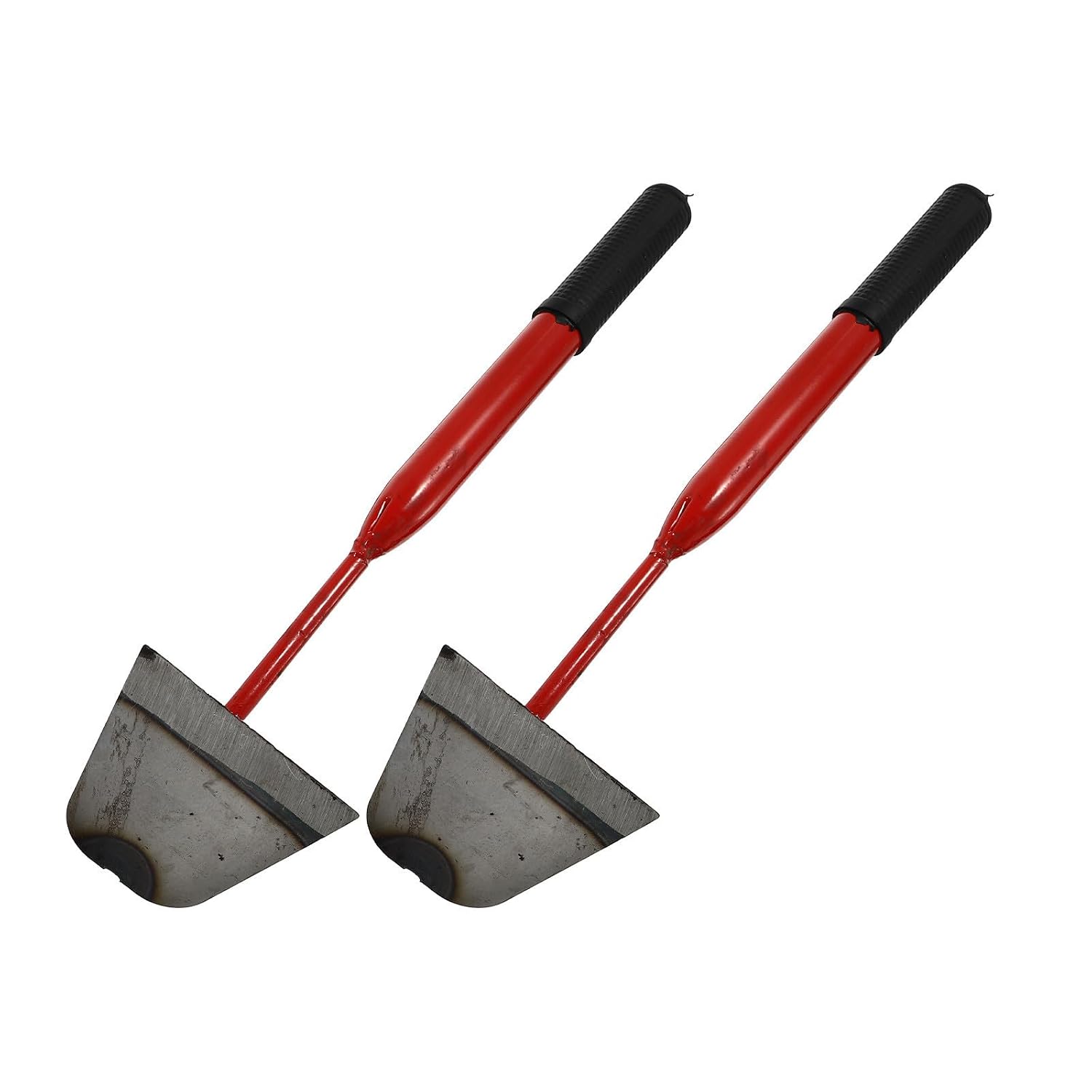 2pcs Gardening Hand Hoe Set High-Carbon Steel Red Portable