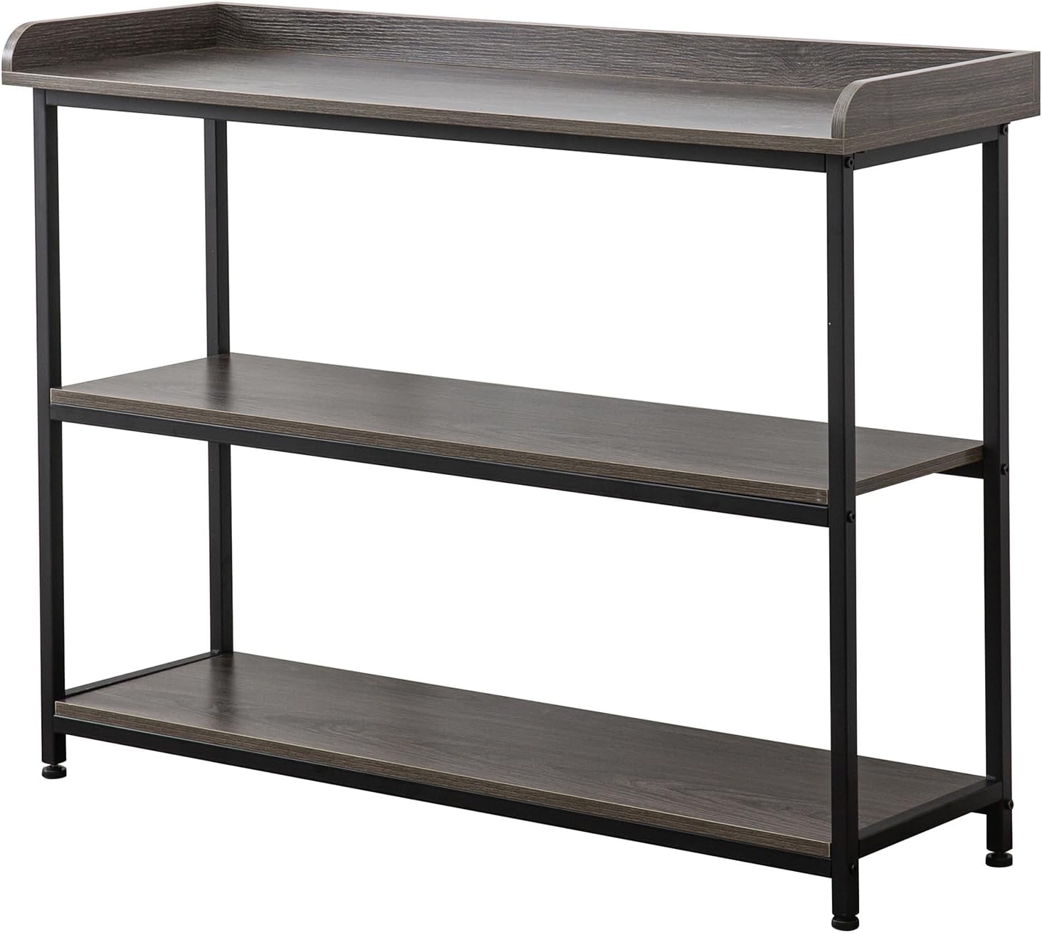 Sofa Table Versatile 3Tier Metal and MDF Modern Rustic