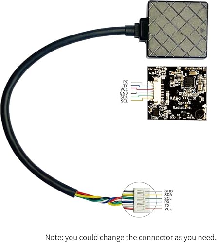 Miniatura 8 de Radiolink Controlador de vuelo Crossflight y módulo de brújula GPS M8N TS100, módulo OSD de 10 salidas PWM integrado, amortiguación de vibraciones
