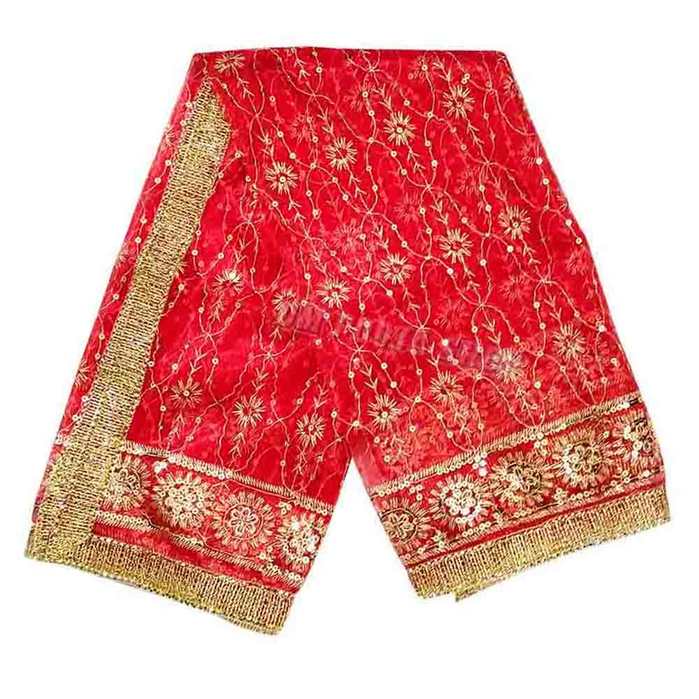 Om Pooja Shop Indian Traditional Chunri - 2 Meter