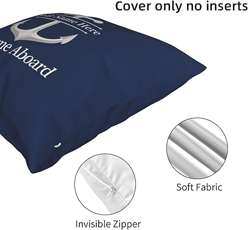 Vista 49 de Almohada lumbar de ancla náutica personalizada Funda de almohada de barco náutica Funda de almohada náutica Regalo de barco náutico, almohada