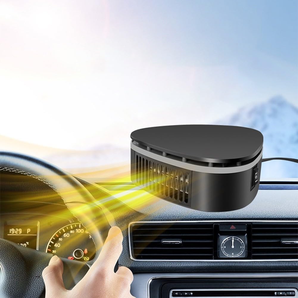 Car Defroster 2 in 1 Cooling and Heating Auto Windshield Defroster Clear Vision Dual Use Car Heater Fast Defrosting and Cooling