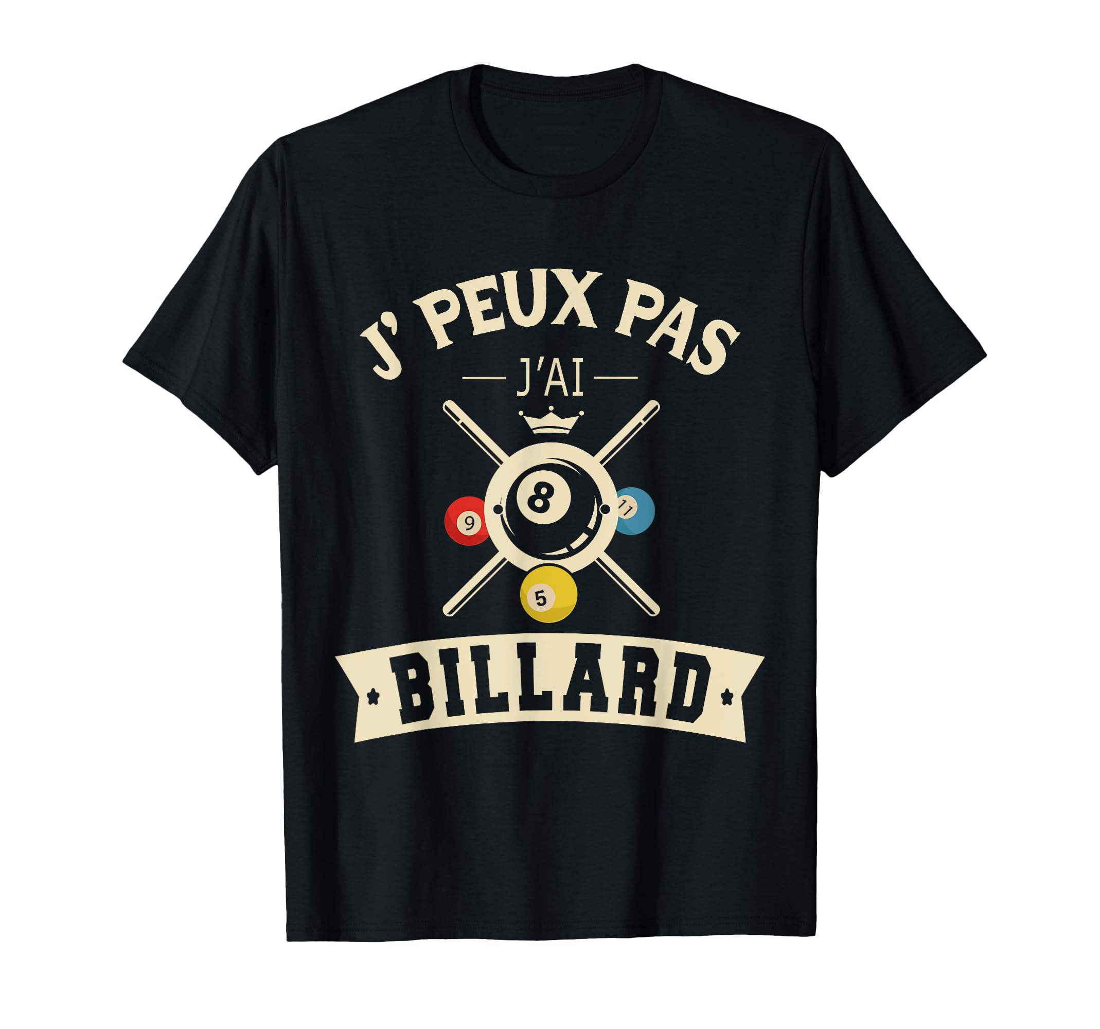 T-Shirt Humour Billard – “Le Billard M’appelle” – Cadeau Fan Pour Joueurs Et Amateurs De Précision