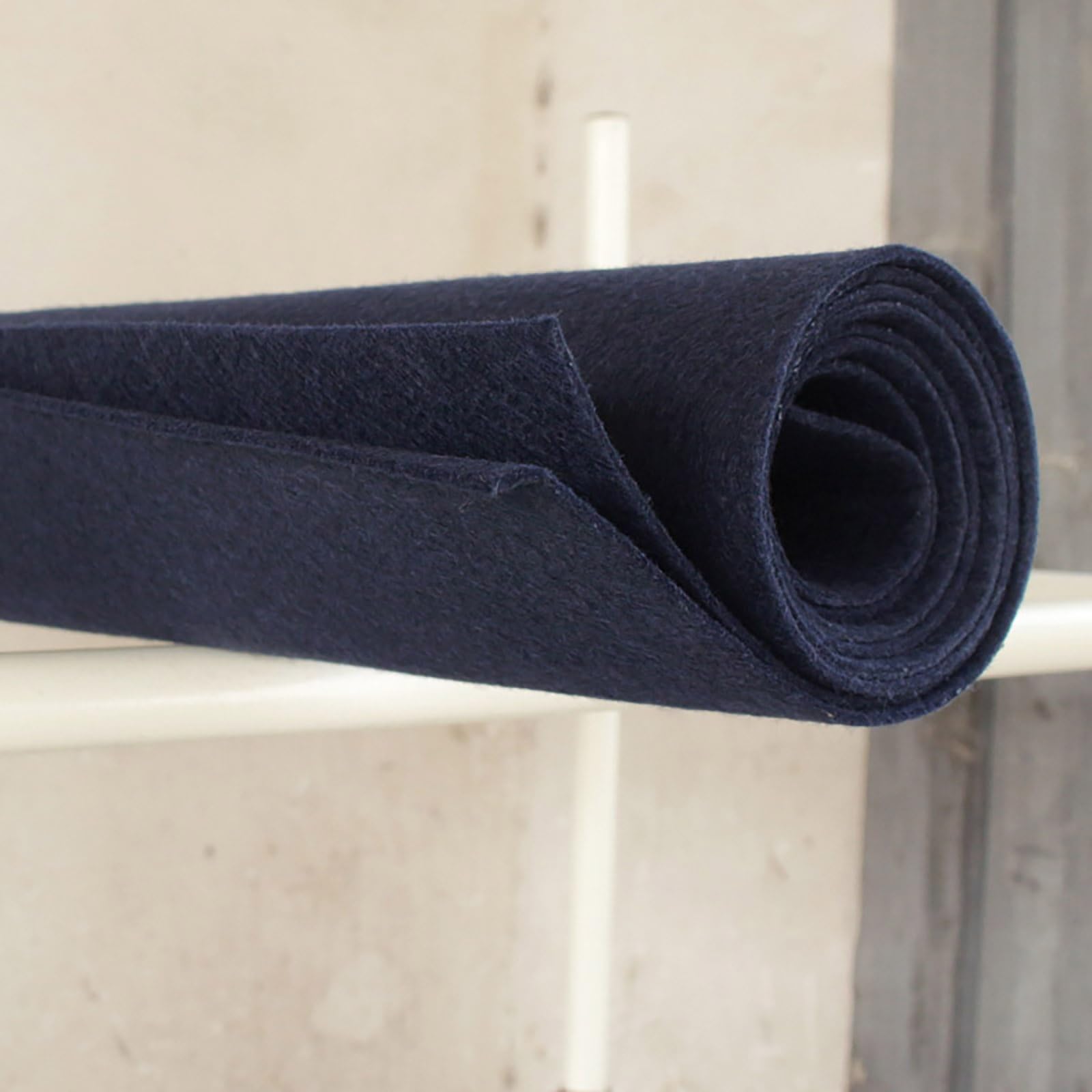 JINDAOSH 100x100cm 3mm Thick Non woven felt fabric Sheets Kindergarten DIY craft felt sheet Material for Sewing Cushion Padding Embroidery Decorations(Color:navy blue)