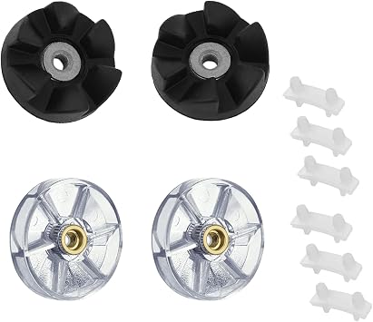 Replacement Parts Compatible with Nutribullet Blender 600W Pro 900W Blade and Base, Motor Top Base Gear and Rubber Gear Set including Shock Pad