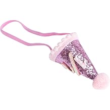 VILLCASE Birthday Party Hat Cone Headwear with Elastic Headband