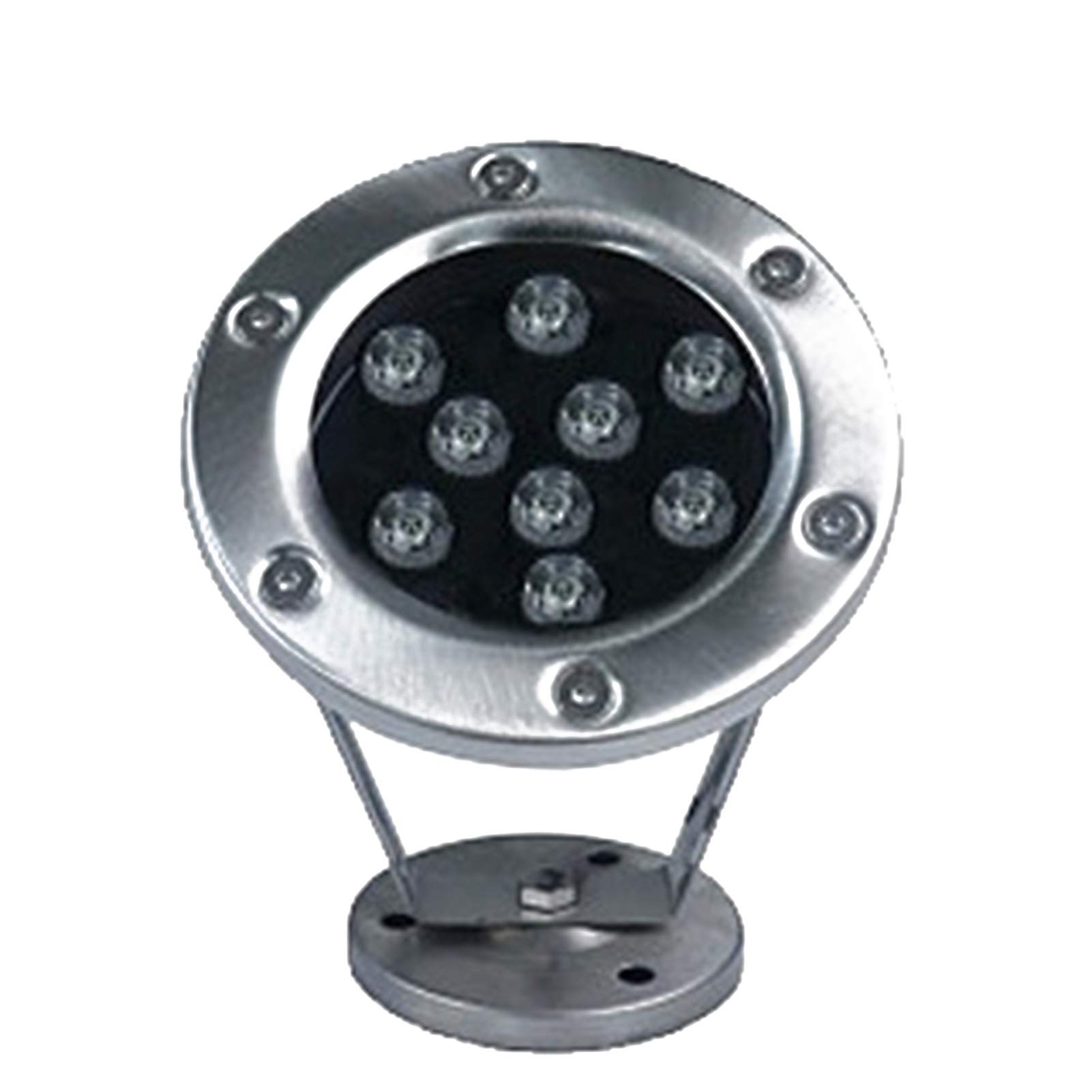 LED Landscape 9W 12v-24v IP68 impermeabile regolabile angolo di illuminazione Waterscape Light per la decorazione subacquea (Red)