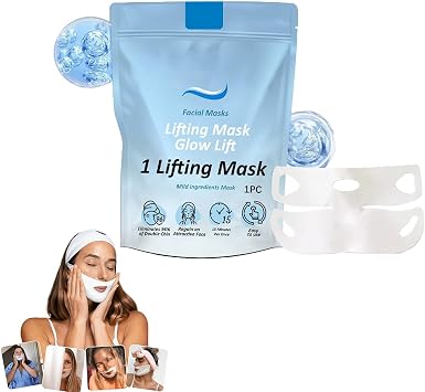Masque Bandage Visage V-Lift - Anti Double Menton, 5ml, 100% Naturel - Neuf