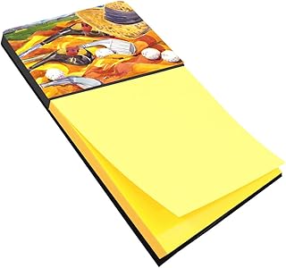 Caroline's Treasures Golf Clubs Golfer Refillable Sticky Note Holder or Postit Note Dispenser, 3.25 by 5.5", Multicolor