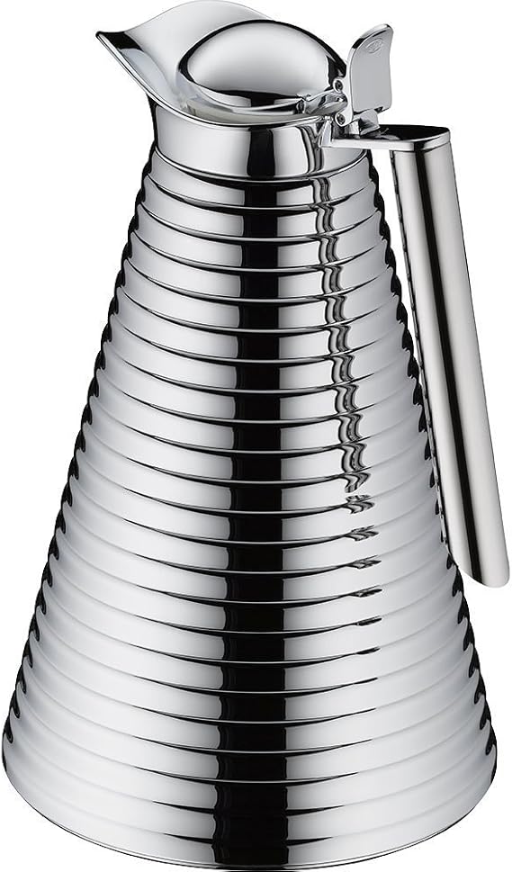 Alfi Glass Vacuum Chrome Plated Copper Thermal Carafe for Hot and Cold Beverages, 1.0 L, Chrome, One Size (AG1400CM2)