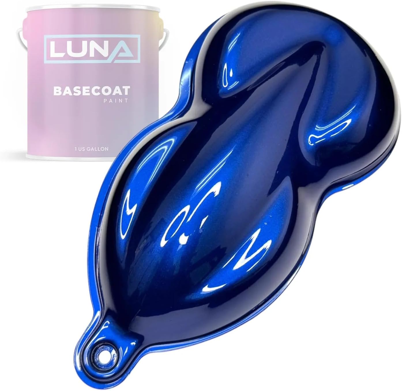 Mariana Blue Metallic Automotive Midcoat Paint (1 Gallon): Ready to Spray Body Paint for Full Vehicle and Large Projects, Use with Primer Basecoat and Clearcoat, Luna Eclipse