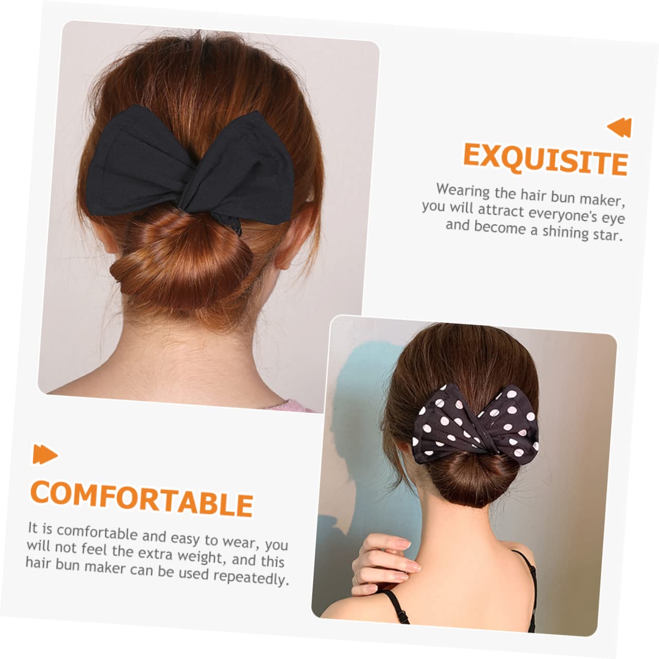 Baluue 3pcs Effortless Bun Maker Hair Bun Maker Twisted Shaper for Women Girls
