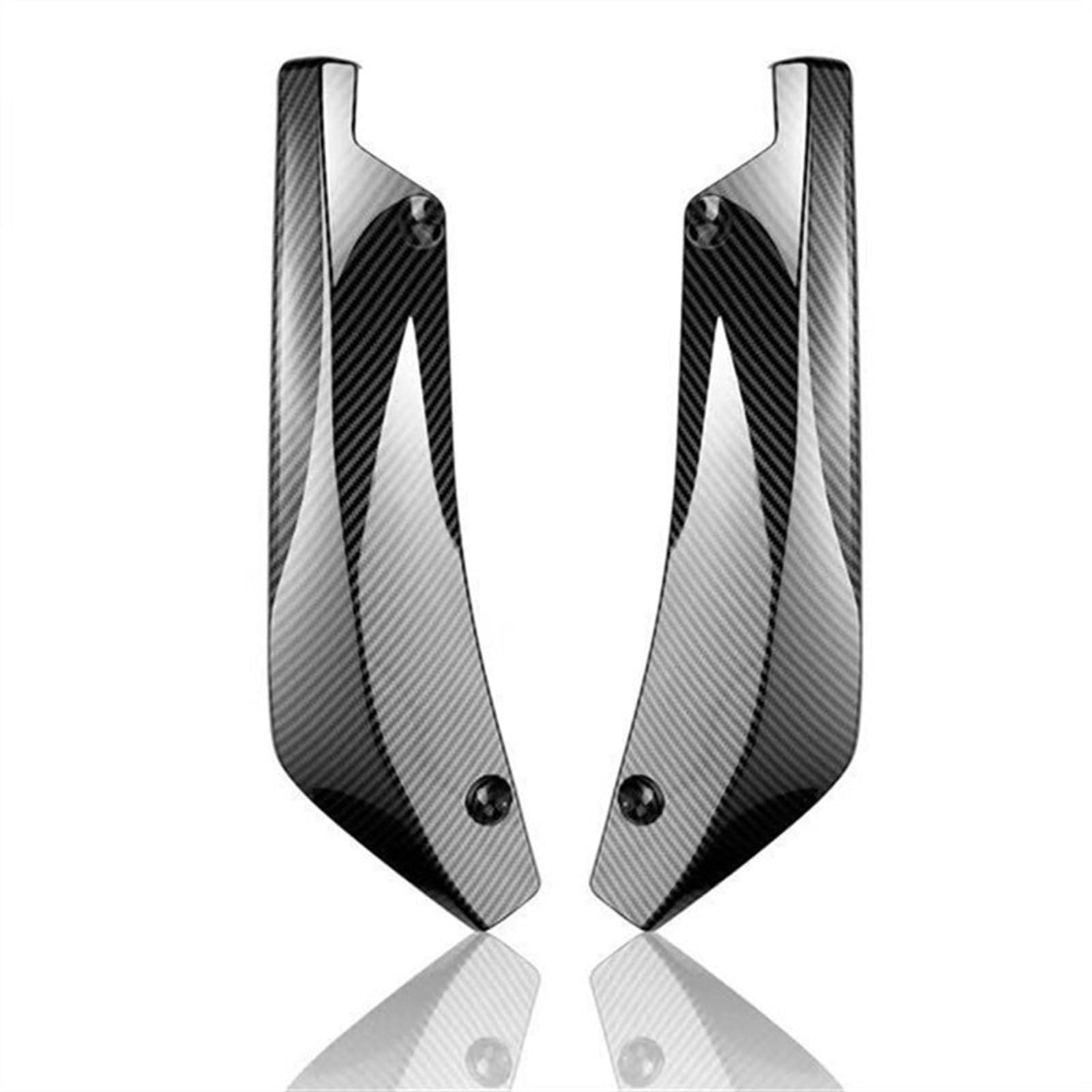 Premio 2 per pezzi Car Surround in fibra di carbonio pacchetto posteriore angolo anti collisione accessori modifica esterni universali spoiler(2pcs Carbon fiber)