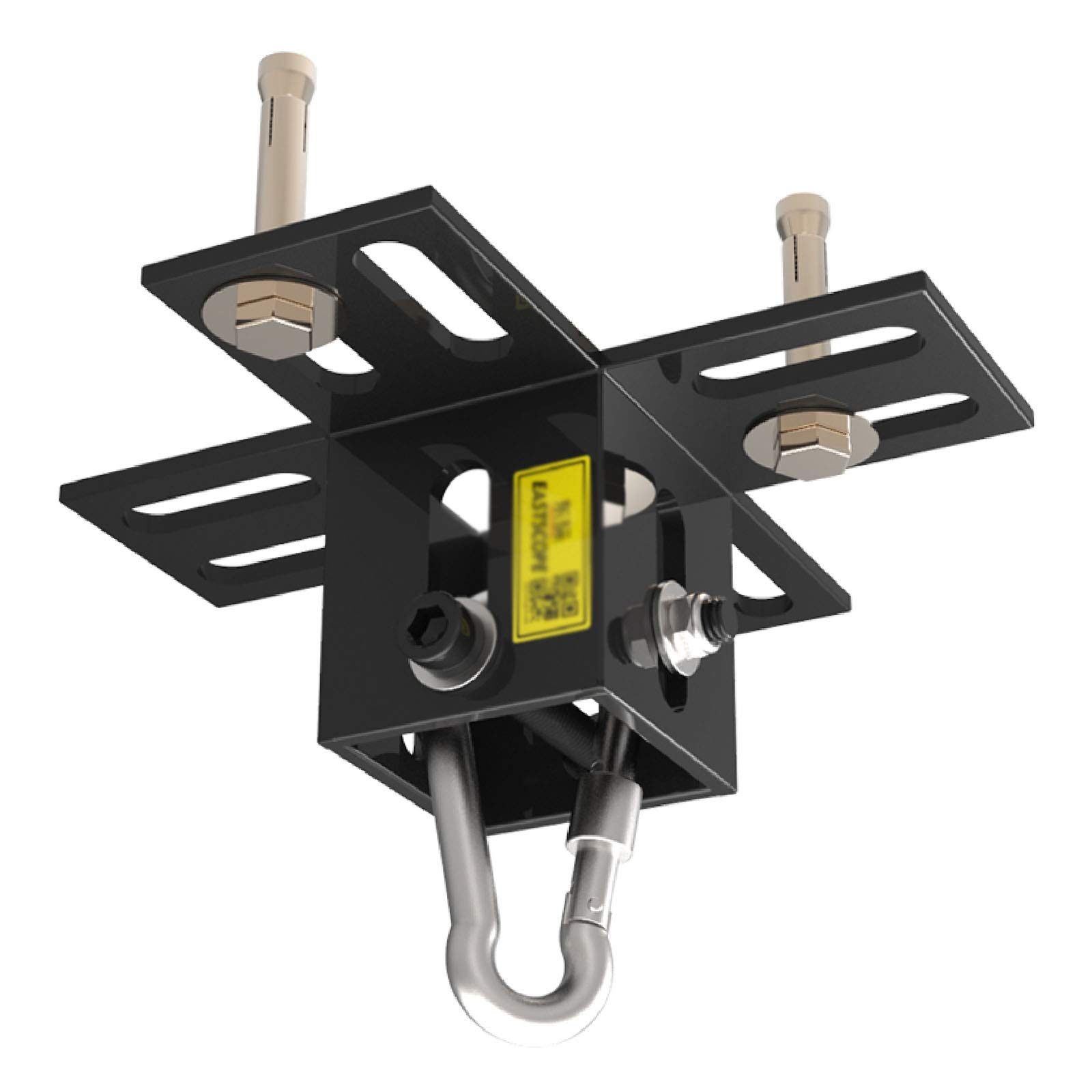 ZHANGQINGXIU Supporto per Sacco da Boxe,Sacco da Boxe Sacco da Boxe Ferro da Soffitto Gancio da Soffitto Heavy Duty MMA Training Gancio da Soffitto (Color : Black, Size : 22x7.5cm)