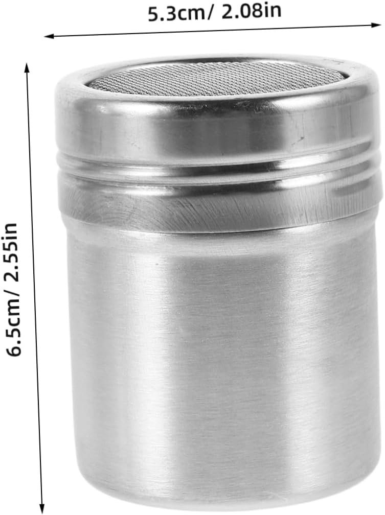 Stainless Steel Powder Shaker with Fine Mesh for Coffee Presentation