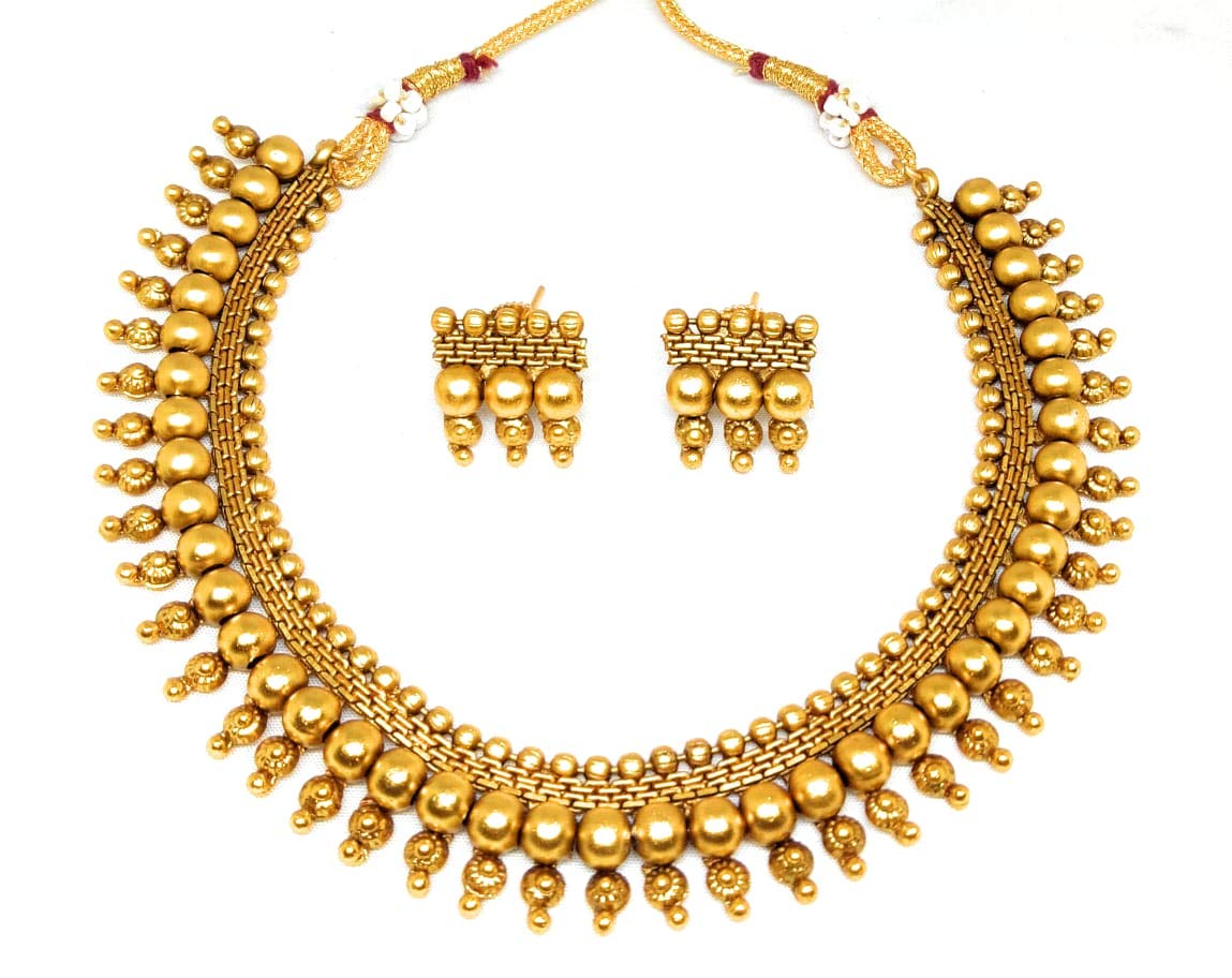 Adc fashions Matt finish antique necklace withe errings for women and girls, Simple and pretty jewellery (style 1) (B0926Z91W4) Amazon Price History, Amazon Price Tracker