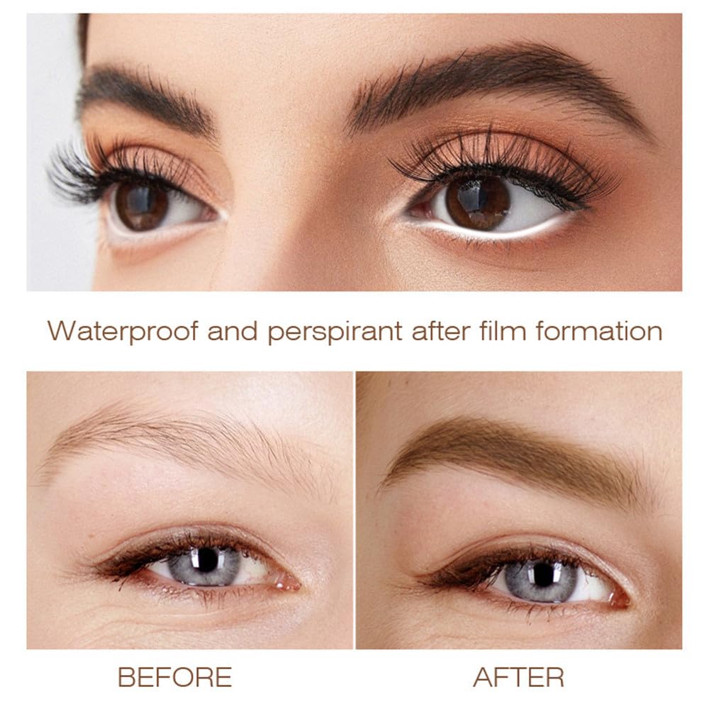 Set de lápices de contorno y resaltador de cejas – 3 lápices de maquillaje de ojos, para rellenar y definir las cejas, para mujeres 4