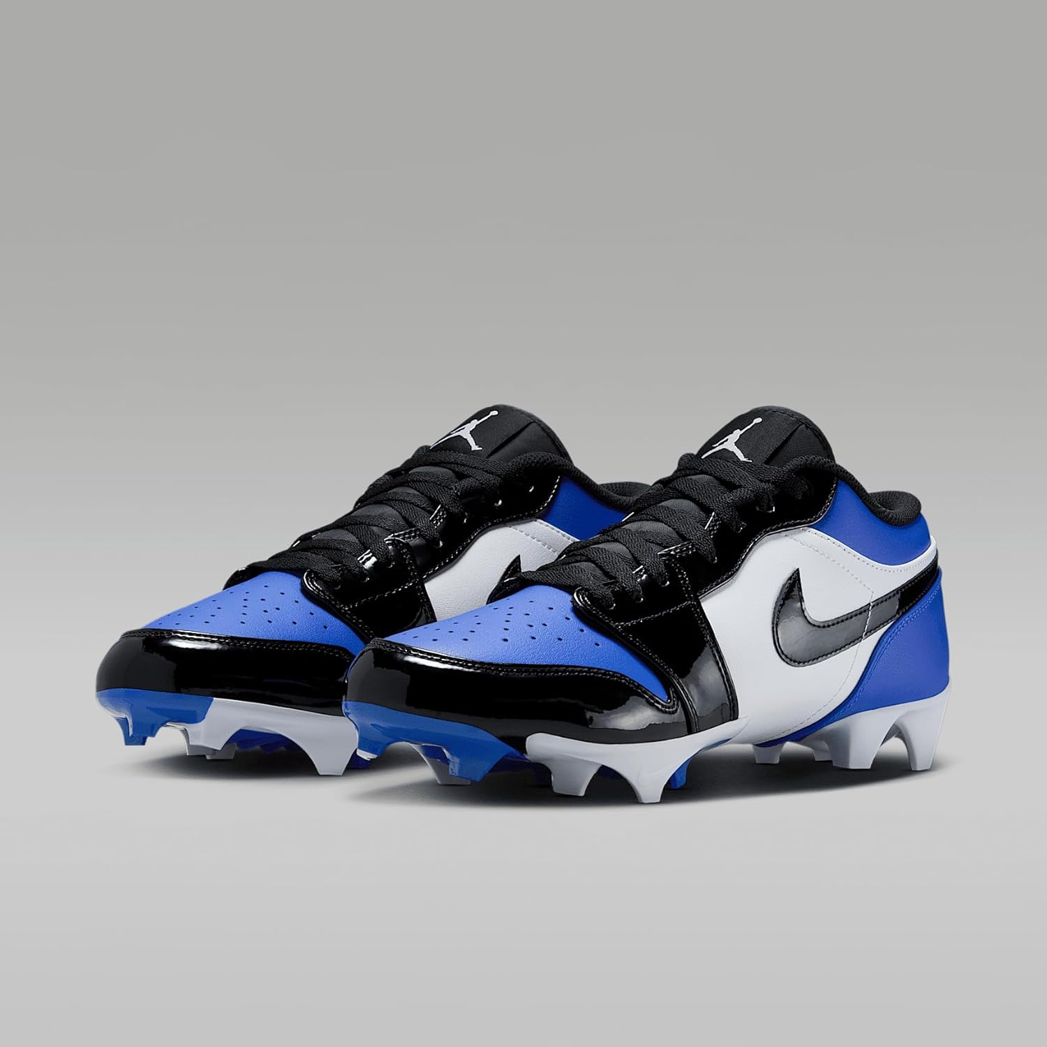 Jordan 1 Low TD Men's Football Cleat (FJ6245-401, Game Royal/White/Black) Size 9