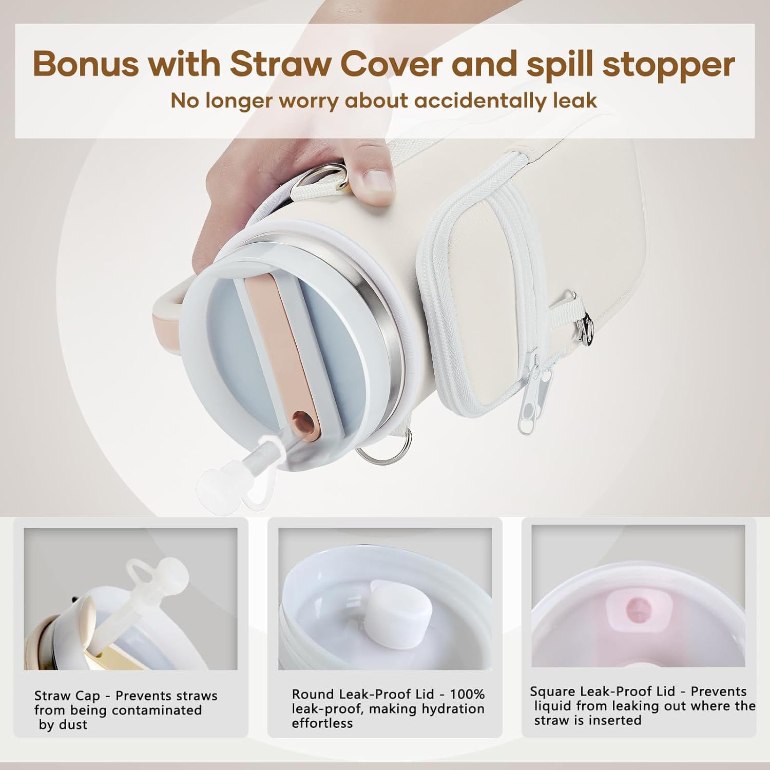 Stanley Cup Tasche Für 40oz/1.2L - Tragetasche Mit Handyfach & Verstellbarem Gurt