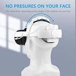 Head Strap with Battery for Oculus Quest 2, 7500mAh Extend 4-5H Playtime, Adjustable Comfort Elite Head Strap Replacement, Lightweight Design and Enhanced Support in VR for Oculus/Meta Quest 2