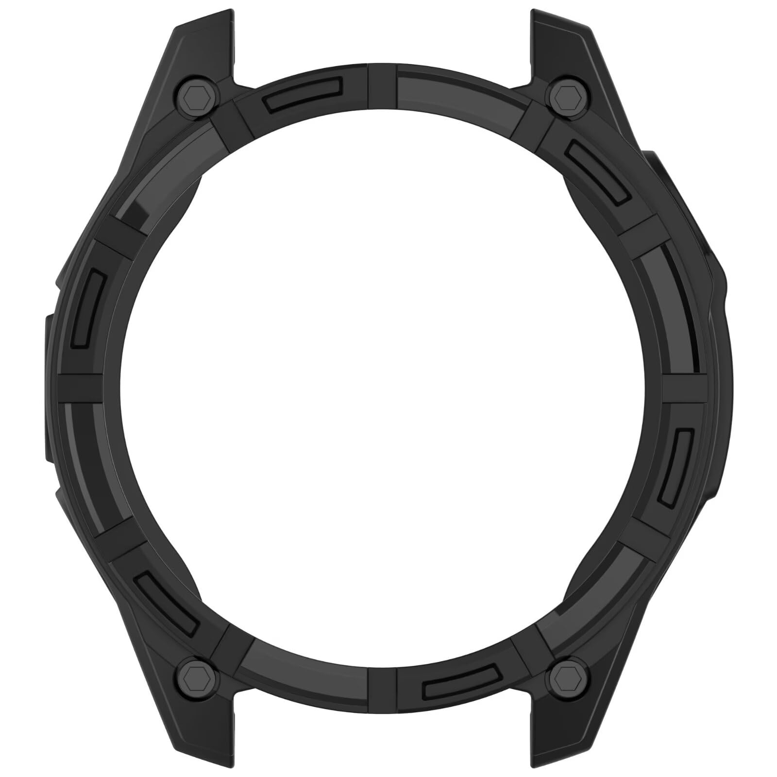FTRONGRT Etui kompatybilne z Garmin Fenix 8 Solar 51 mm, miękkie TPU, odporne na zarysowania etui ochronne do zegarka Garmin Fenix 8 Solar 51 mm, czarne